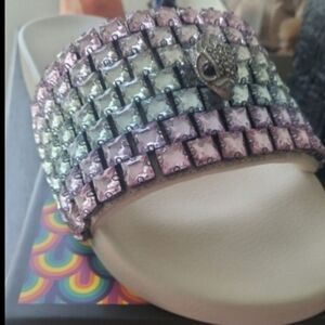 Kurt Geiger Pastel Studded Slide Sandals